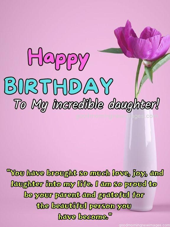 Birthday wishes for daughter